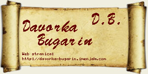 Davorka Bugarin vizit kartica